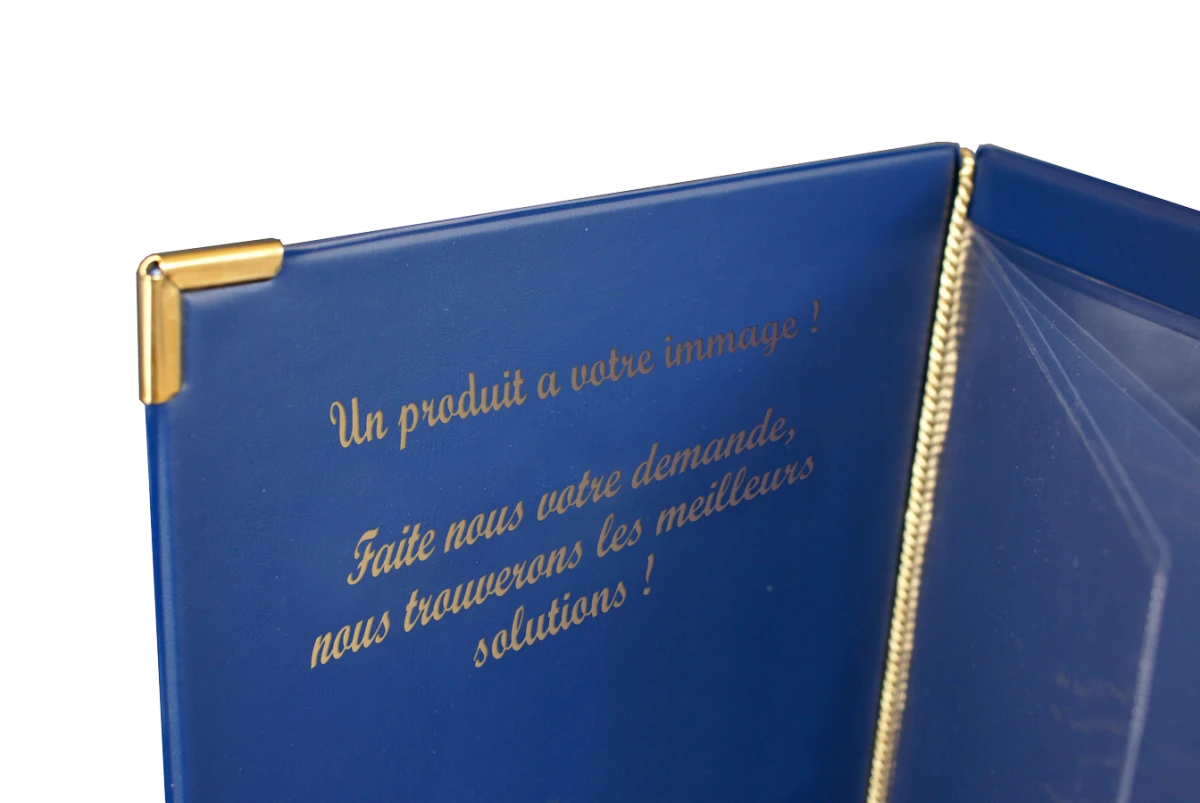 Porte-menu découpe