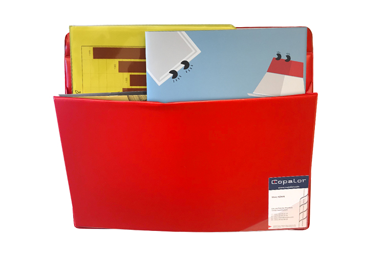 Porte-documents Magnétique 2 Poches – Organiseur De Dossiers Sans Perçage, Pour Bureau, Réfrigérateur, Tableau Blanc